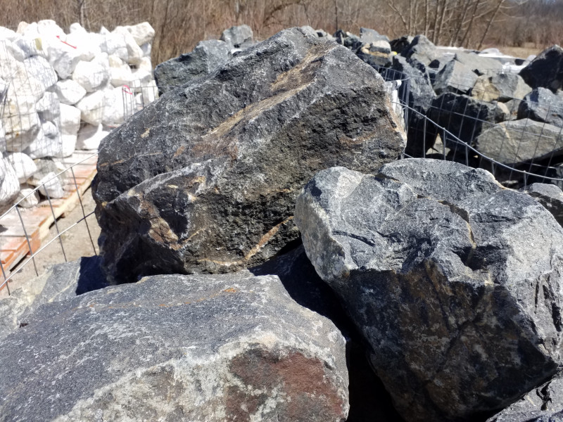 Western Black Granite (2 Man Boulders)